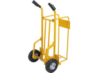 Візок для дров VOREL з 2 пневматич. колесами Ø= 25 см, для максим. навантаження 200 кг, 120х67х70 см