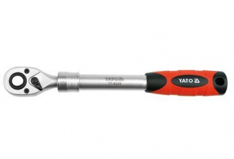YATO Тріщатка YATO : квадрат 1/2", 72T, L= 305-445 мм, телескопічна ручка  | YT-0299