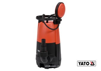YATO Насос для брудної води мережевий YATO: 900 Вт, 18000 л/год, макс.висота- 8.9м, макс.глибина- 7 