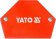 YATO Кутники магнітні для зварюв YATO: кут: 45°, 90°, 135°, 2- 4.5 кг, 43х72х12мм, 4- 11,5кг, 82х118