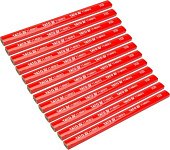 YATO Олівці столярні з твердістю HB YATO: L= 175х 5х 2 мм. 12 шт, в деревяній червоній оболонці  | Y