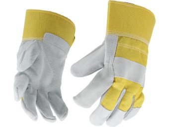 Рукавиці робочі VOREL бавовна/ шкіра, розмір 10 [12/72]