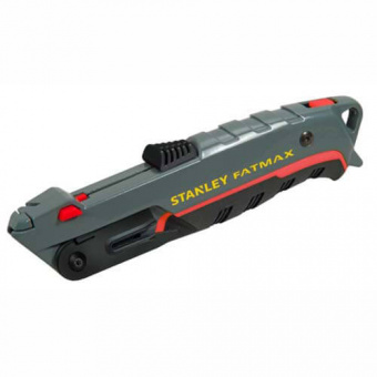 STANLEY 0-10-242 Нож "FATMAX" с двумя типами лезвий L= 165 мм, 5 штук запасных трапециевидных лезвий