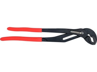 Кліщі переставні по трубах з блокув. кнопкою YATO: L= 415 мм, розвід губ- 95 мм  Cr-V [6/24]