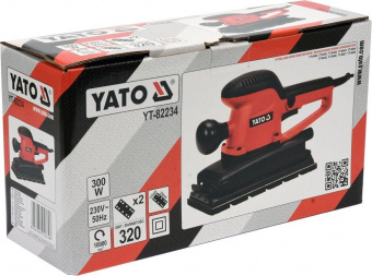 YATO Шліфмашина вібраційна мережева YATO; 230 В, 300 Вт, платформа- 115-230 мм  | YT-82234
