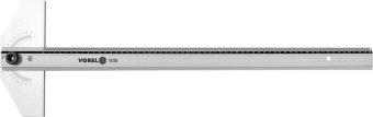 VOREL Кутник установний алюмінієвий : l= 600 мм, 2 сторони 0-90°, з метричною шкалою  | 18356