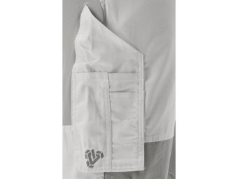 Штани робочі 4-WAY стреч SERWAL біло-сірі YATO розм L/ 88-94 см, ріст- 174-184 см, 11 кишень [10]