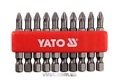 YATO Насадка викруткова YATO : "Philips" PН2 x 50 мм. HEX 1/4". 10 (Уп/Шт.)  | YT-0478