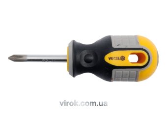 VOREL Викрутка хрестова : "Philips" PH2 х 38 мм. Cr-V  | 60923