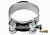 VOREL Хомут сталевий, з гвинтовим затискачем GBS W1 : Ø= 52-55/ 22 мм, оцинкований  | 73799