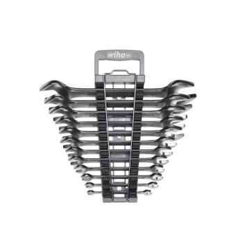 WIHA Набор двусторонних рожковых гаечных ключей 13 предметов с держателем от 6 до 32 mm | W44753