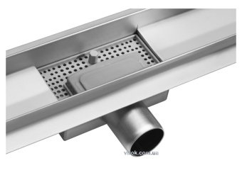 FALA Трап підлоговий для душу з нержавіючої сталі "NAPO" ; 50х 7х 5,2 см  | 75376