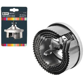 Свердло наборне по дереву, 26–63мм, висота 2 Spitce | 21-251