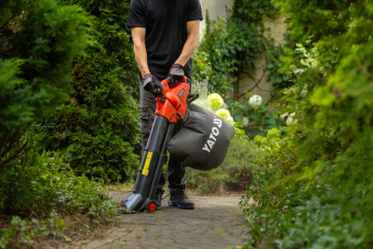 Порохотяг/ повітродувка з подрібнювачем мережевий 230В YATO 3кВт, продукт- 10-16 м³/хв, збірник- 45л