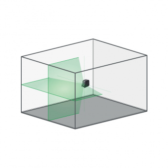 My Tools 142-2G-T Рівень лазерний X-MARK 1H/1V-60, зелений з адаптером та сумкою для зберігання