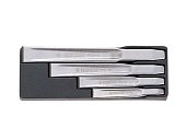 KING TONY Зубила в наборе 4ед в ложементе | 11104PR10