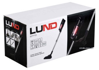 LUND Порохотяг вертикальний мережевий : 800 Вт, збірник- 1 л, кабель- 4.8 м  | 67110
