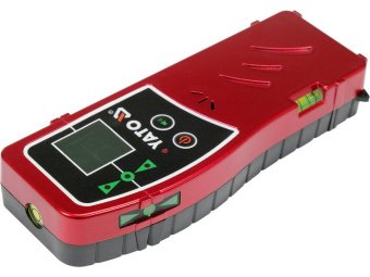 Приймач з тримачем лазерного зеленого променя YATO діап. 1-70 м, живлен.- батарея 9 В 6LF22 [50]