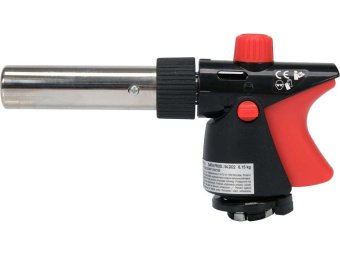 YATO Пальник газовий YATO : цанговe з'єднання. PIEZO. 360°. до 2 кВт. t= 1300 ºC (EN417)  | YT-36712