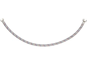 Шланг водопровідний з опліткою з нерж сталі FALA l= 600мм, Ø= 8/12, з'єднання F-1/2" х F-3/8" 1 МПа