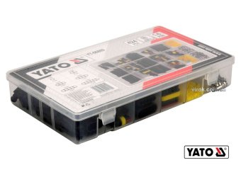 YATO Набір герметичних роз'ємів YATO для електричних контактів, розміри 1-6 PIN, 424 шт  | YT-06869