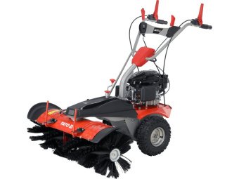 Підмітальна машина бензинова YATO: двигун- 3,5 кВт, зона підмітання- 1 м, швидкість- 0,7- 1,2 м/с