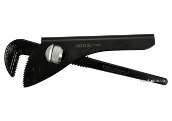 YATO Ключ до труб тип "Німецький" YATO з розвод. губок- 60 мм, глиб.- 30 мм, L = 225 мм (9")  | YT-2