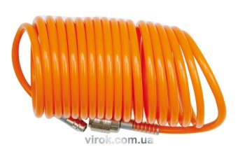 VOREL Шланг пневматичний поліуретановий Ø-5х8мм, l=10м з швидкознімним з'єднанням  | 81501