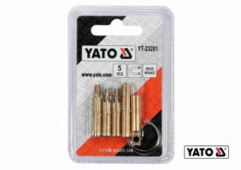 YATO Наконечники до протягувачів кабелів YATO : мідні, намагнічені з кільцем, 5 шт  | YT-23201