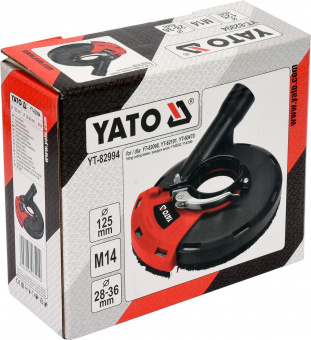 YATO Кожух пилозахисний до КШМ для шліфування YATO : на диск Ø115 і Ø125 мм, зона дії- 28-36 мм  | Y