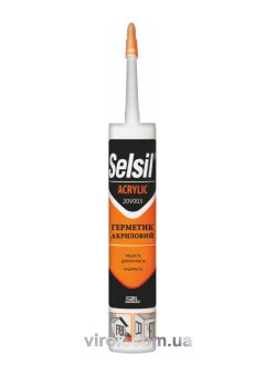 Герметик акриловий SELSIL (Чорний) V310 мл [25]
