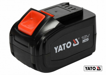 YATO Акумулятор Li-Ion YATO : 18 В, 6.0 А/Год, тривалість заряджання- 3 год  | YT-82845