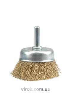 VOREL Щітка - крацовка ЧАШКА з стержнем Ø-75мм  | 06988