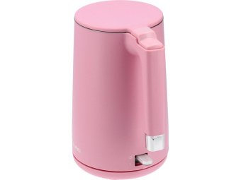 Електрочайник з термостатом з нержавіючої сталі LUND 1,5 л, розовий, 2200 Вт, живл від мережі 230 В