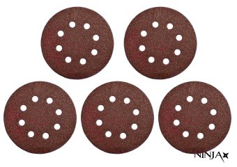 VIROK Круг шліфувальний самозачепний 8 отворів NINJA : Ø125 мм. Р150. універсальний Уп. 5 шт.  | 65V