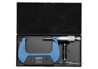 YATO Мікрометр YATO з точністю 0.01 мм в діапазоні 50 - 75 мм  | YT-72302