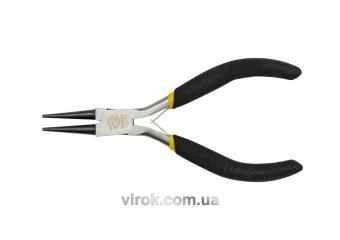 VOREL Щипці - круглогубці міні : прямі, L= 125 мм, з ізольованими ручками  | 42307