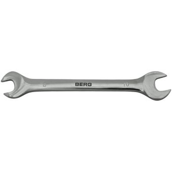 Ключ ріжковий двосторонній Cr-V 8x10мм Berg | 48-102