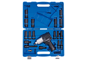 Пневматичний гайковерт 1/2" набір головки в пластиковому кейсі 19 предметів 44108AMP01