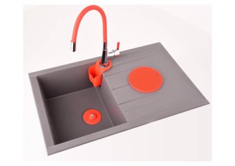 FALA Корок до ванни і раковин, силіконовий , Ø= 100 мм, червоний  | 74782