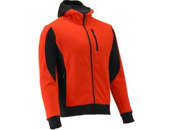 Худі флісовий з поліестеру YATO розмір 3XL, червоно-чорний, 5 кишень [20]