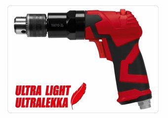 YATO Дриль пневматичний YATO з цангою для свердл Ø≤1мм; роб. тиск- 6,3Bar з подачою повітря-113 л/хв