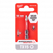 MILWAUKEE Біта SHOCKWAVE , TX15, 50мм (1шт) | 4932451286