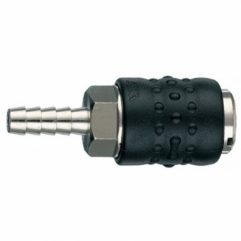 ANI Spa Разъём б/с 17/E D.8, тип "мама", соед. "ёлочка" под резиновый шланг с внутр. Ø8мм, обрезинен