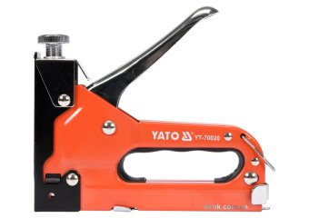 YATO Степлер з регулятором сили YATO Скоби:(пряма 4-14х11,3мм;півкр 10-12х6,3мм) Цвях-10-14x2 t= 1.2