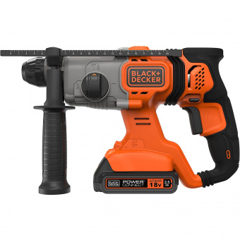 Перфоратор акумуляторний BLACK+DECKER, SDS-Plus, 18 В, 2 Дж, 3 режими