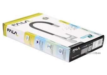 FALA Змішувач води "FLEXIBLE" для раковини з гнучкою чорною лійкою  | 75705