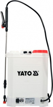 YATO Оприскувач акумуляторний YATO ранцевий, 12 В, 8 Агод, 16л, продуктивность- 3.1 л/хв(сонячна бат