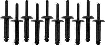 YATO Заклепки пластикові YATO, 6.3 x 25.2 мм, 10 шт. Nylon  | YT-35980