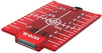 YATO Пластина прицільна для нівеліра червона YATO 105х 75х 3,2 мм  | YT-30464